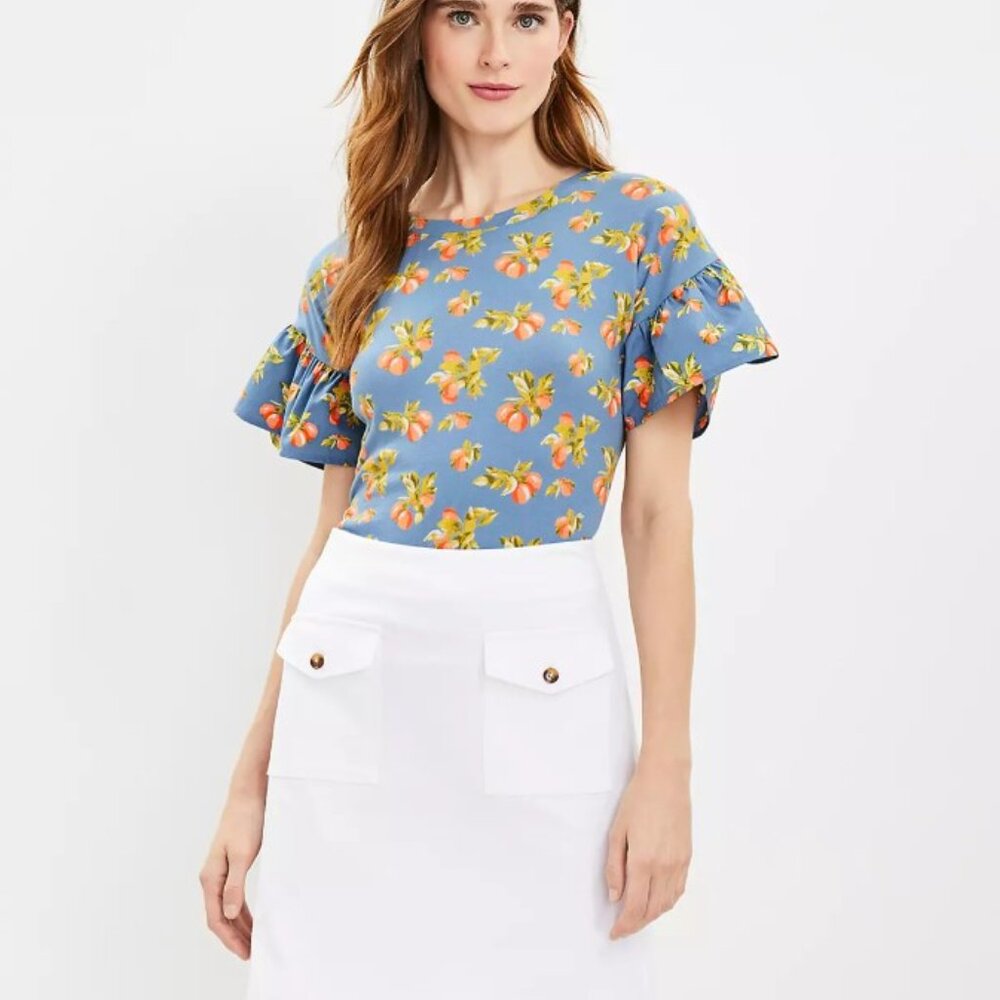 Loft cotton skirt size 8